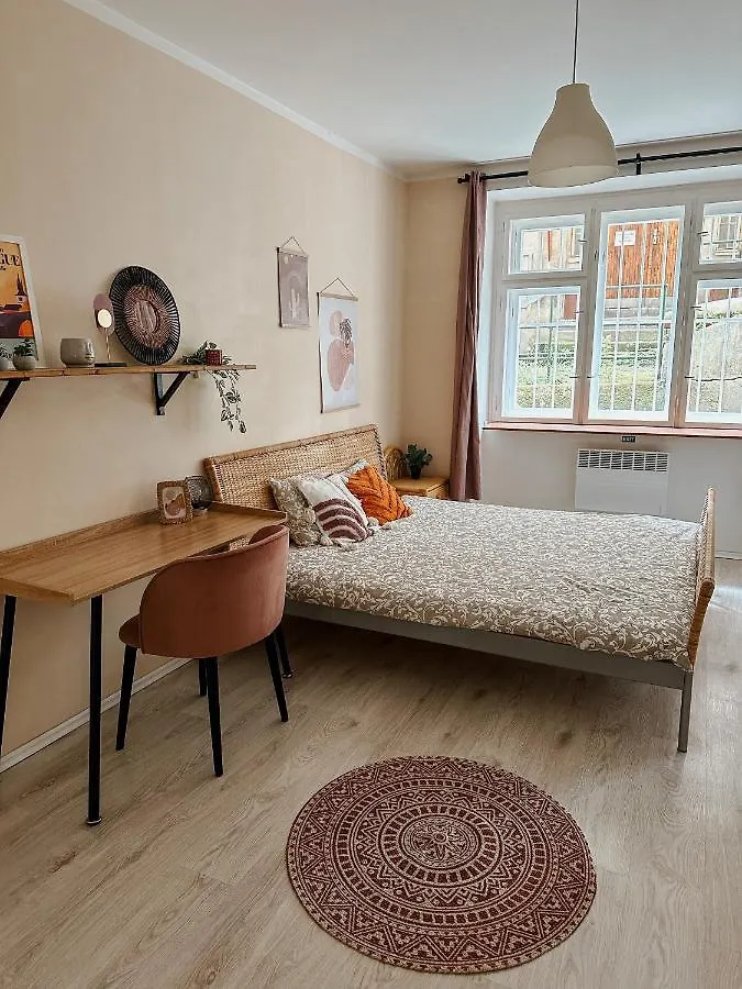 Quiet Boho Lair 10 Min To Centre Apartment Prague 0*,